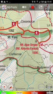 mappa kompass alpe ompio